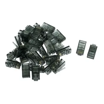 

YOC-5* Sale 30 Pcs 8P8C Cat5 CatE Modular Network Cable Plug RJ45 Connector