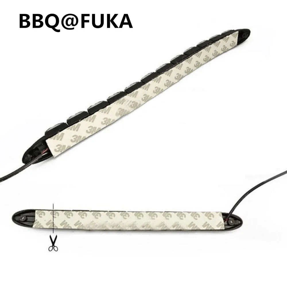 BBQ@FUKA 2pcs/set Car DRL 12 LED Flexible Daytime Running Light Driving Daylight Fog Lamp Fit For AUDI BMW FORD HONDA KIA | Автомобили и