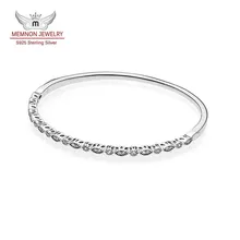 925 Elegancia pulseras para las mujeres joyería de Plata Esterlina brazalete Fit encantos de los granos DIY Memnon joyería fina YSZ031