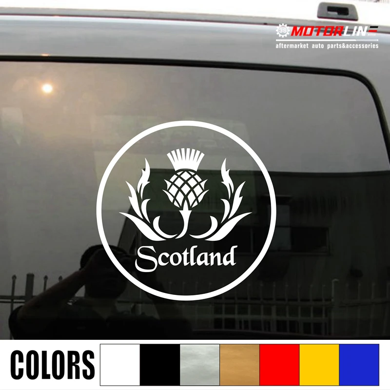 

Thistle Scottish Flower Decal Sticker Scotland Car Vinyl pick size color round