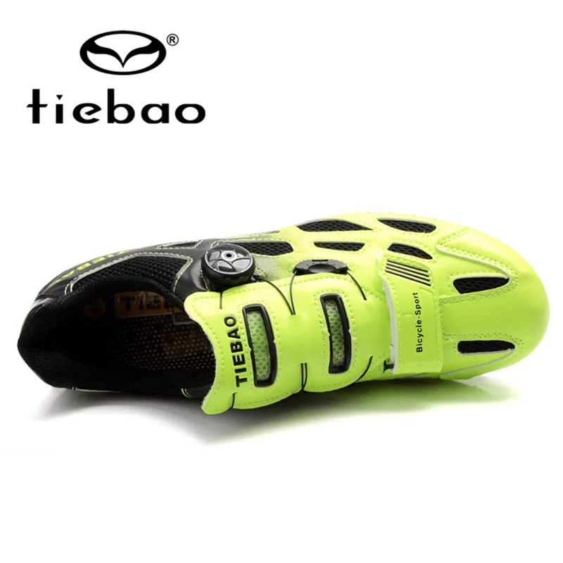 Tiebao профессиональные Дорожные обувь вращающийся винт Стальная проволока с быстрой велосипедные туфли дорожный велосипед обувь TB16-B1259