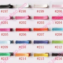 520 шт новейший 1,7" Iined с двумя зубцами клипсы смешанные цвета бутик женский бант для волос заколки для волос