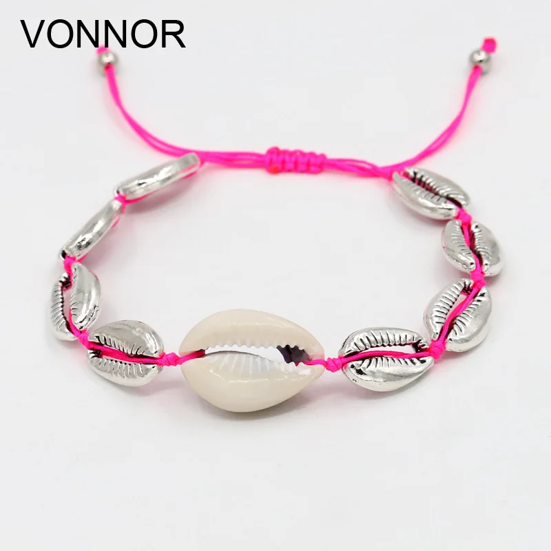 

VONNOR Anklet for Women Foot Jewelry Handmade Metal Shell Anklets Summer Beach Barefoot Bracelet anklet on the leg Ankle Strap