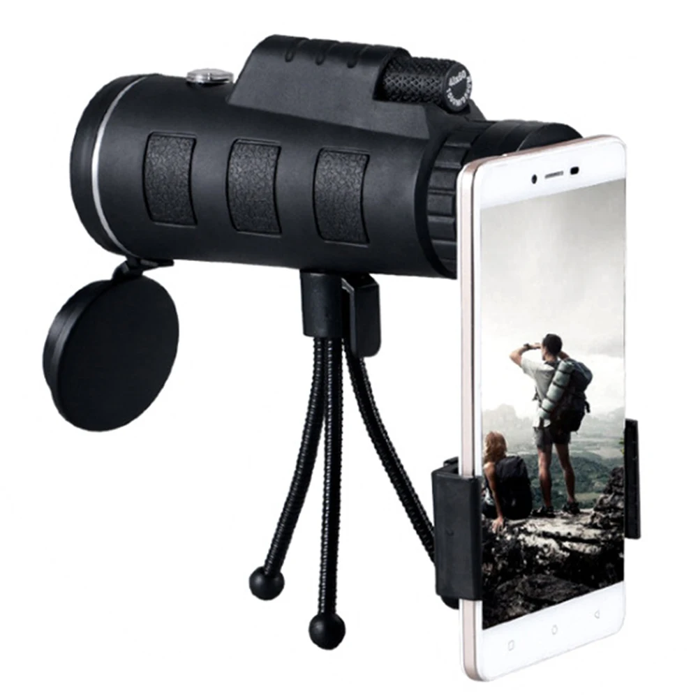 40x60 HD зум объектив мобильного телефона монокулярный прицел монокуляры телескоп со штативом и зажимом для IPhone Sumsung смартфон
