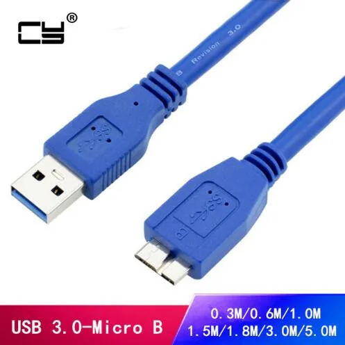 Кабель-адаптер 0 3-3 м USB 3 папа A-Micro B для внешнего жесткого диска HDD высокая скорость
