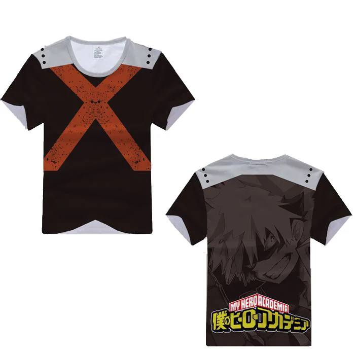Cosroad Boku No My Hero Academia Cosplay T Shirt Midoriya Izuku All Might Costumes Men and Women Short Sleeve Summer T-shirts 1 (12)