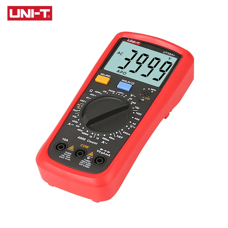 Цифровой мультиметр UT39A + тестер диапазона авто улучшенный с UT39A/UT39C AC DC V/A