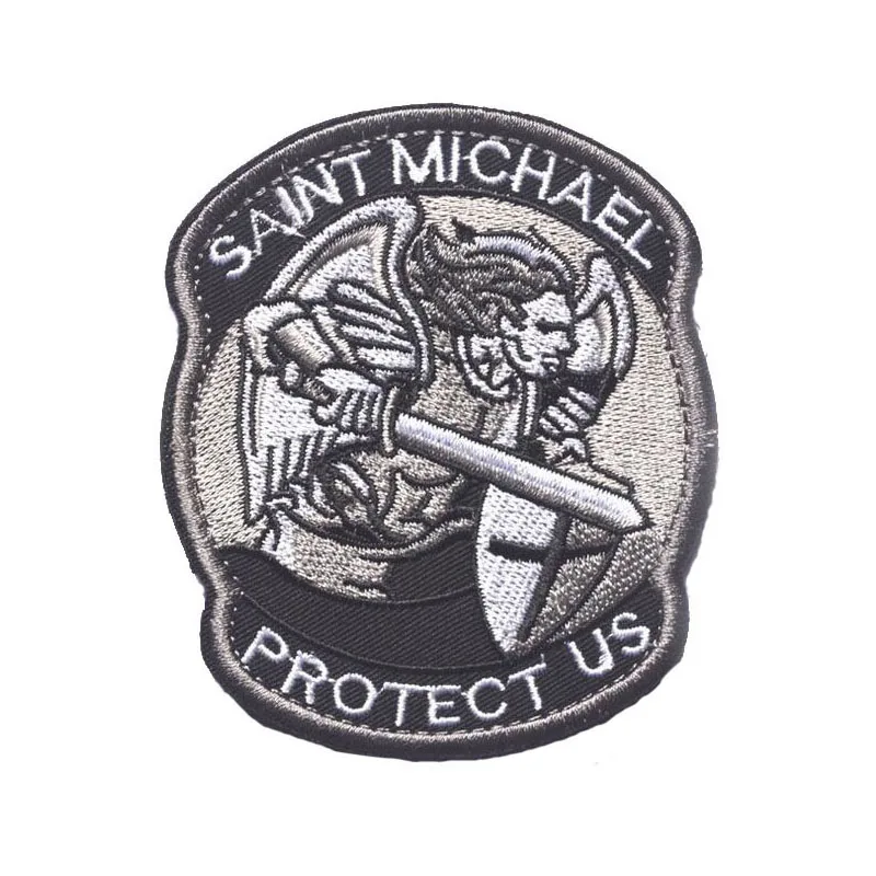 Прохладный современный св. Большой ангел св. Майкл Тактическая защита армии США ACU мораль предоставляет вышивка нарукавные значки Новые