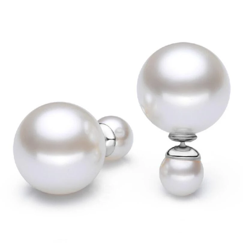 2019 New Simulated Pearl Double Earrings Side Shining Pearl Stud Earrings Big Double Sides Pearl Earring For Women
2019 New Simulated Pearl Double Earrings Side Shining Pearl Stud Earrings Big Double Sides Pearl Earring For Women