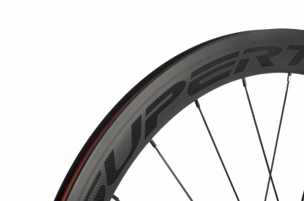 Excellent SUPERTEAM Road Bike Disc Brake Carbon Wheelset Clincher With 17610 Hub Carbon Bicycle Wheels 3k Matte Free Shipping 8