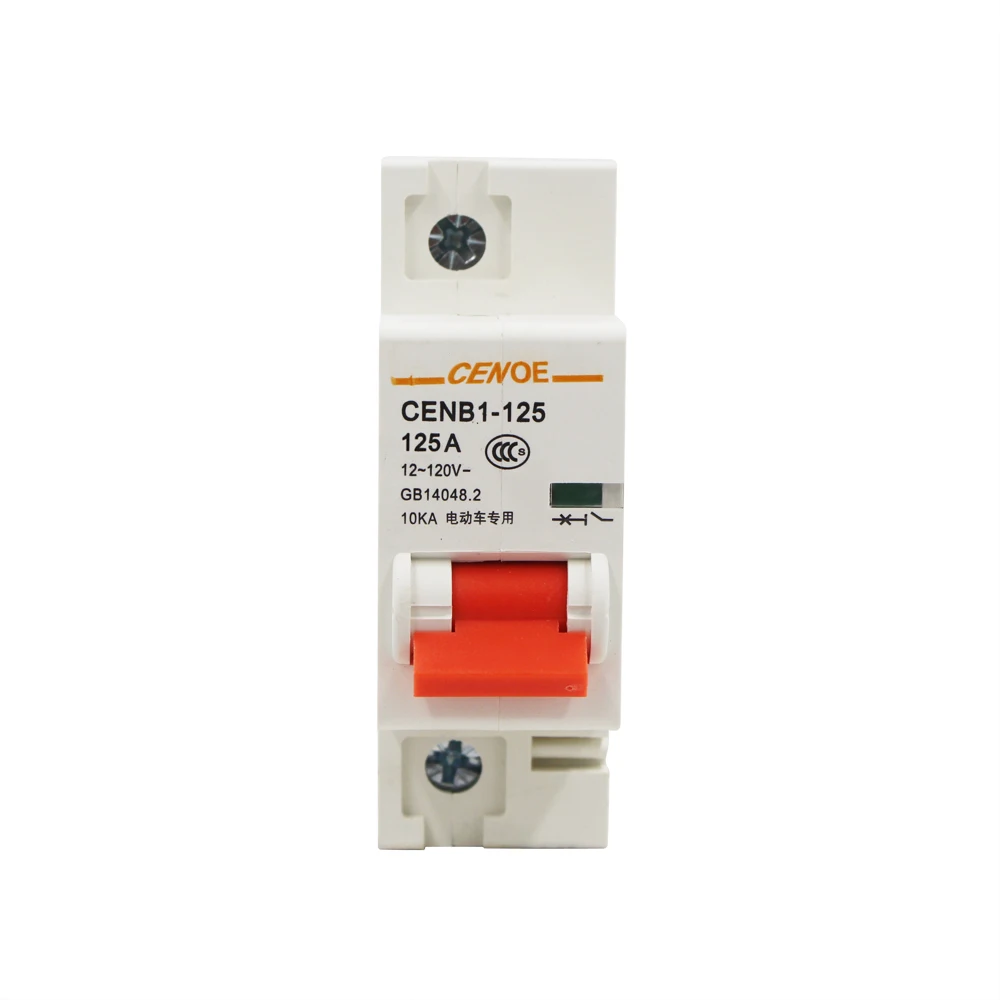 

breaking capability 10KA 1P DC breaker Electric car mini circuit breaker MCB 1P 125A 120V with superior current limiting ability