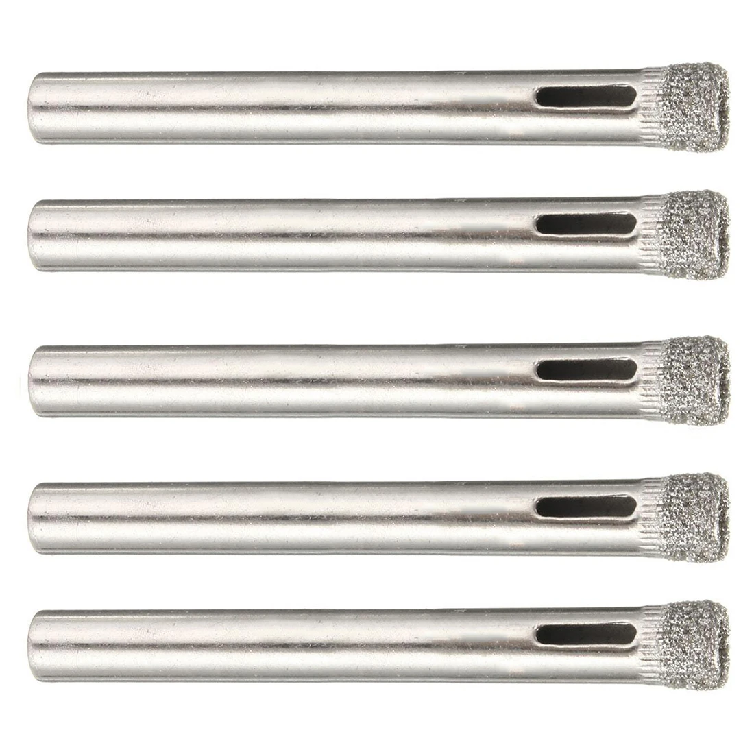 New 6 Pcs Diamond Hole Saw Drill Bits Ceramic Tile Marble 6mm Silver
