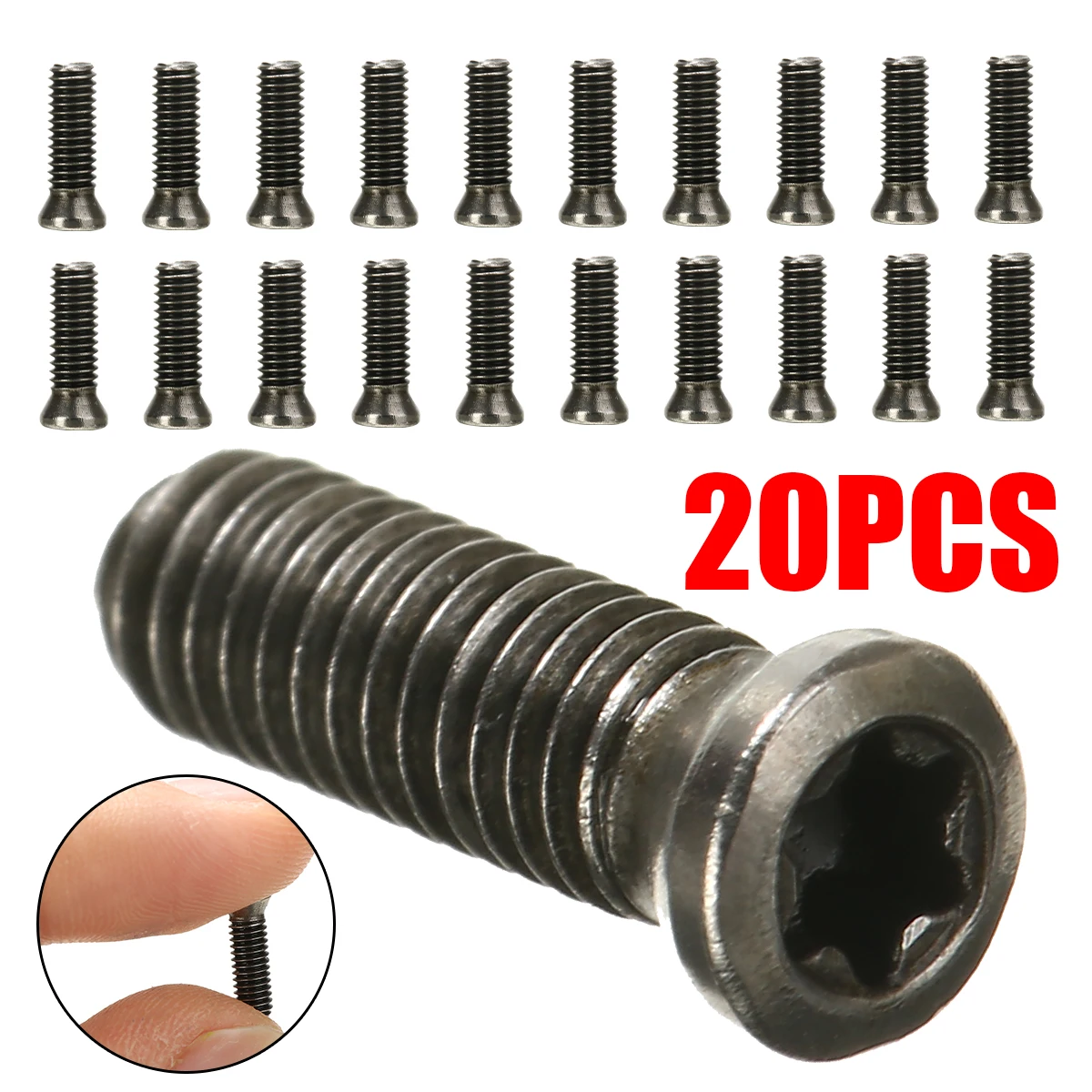 20pcs M3 Screws Insert Flat Head Torx Screw Set Practical Parts for