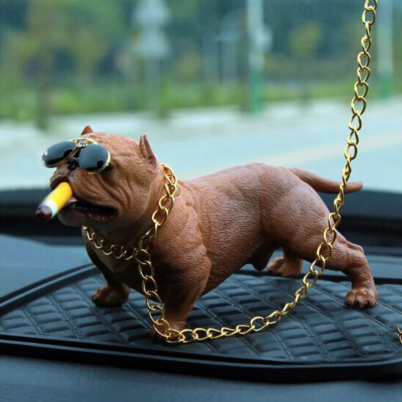 

Car Dog Ornament Creative Personality High Grade Car Interior dog Doll Interior Car Accessories Decorations