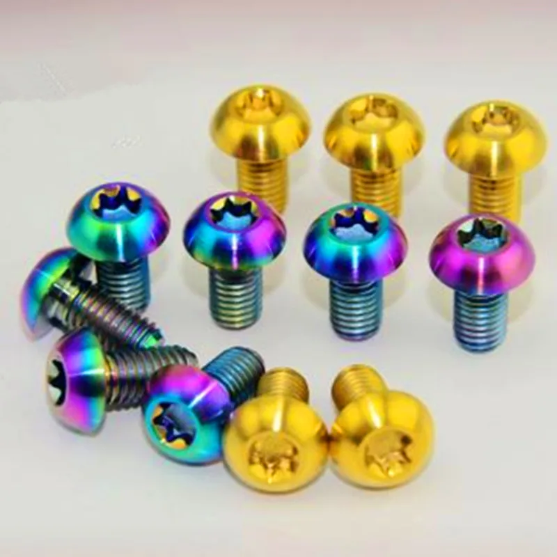 12PCS Blue Disc Brake Rotor Bolts 140mm 160mm 180mm 203mm Use M5 X 10mm Bike