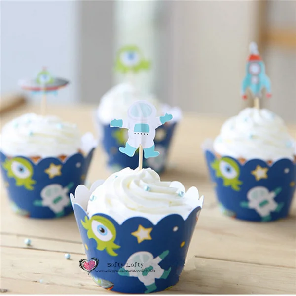 Cupcake DIY Materials Rocket Style - Front 2