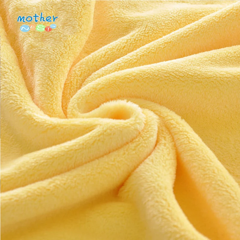 Beli Ibu Nest Selimut Bayi Sleeping Tempat Tidur 75*100 CM Kuning Kartun Beruang Kutub Termal Bulu Anak Stroller Crib swaddle