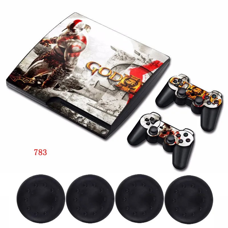 Dieu De Guerre Personnalisé Autocollant Viny Hôte De Protection Film Cas De La Peau Et 2x Stickers Contrôleur Pour Sony Playstation3 Ps3 Slim Console Aliexpress