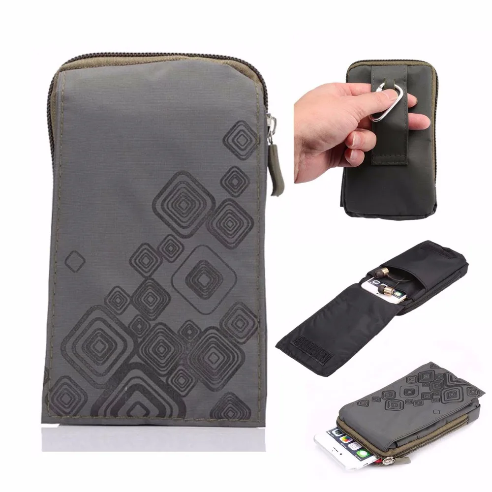Beste SUBIN Outdoor Sport Portemonnee Mobiele Telefoon Bag Army Cover Case Voor Multi Telefoon Model Haak Lus Riem Pouch Holster Tas