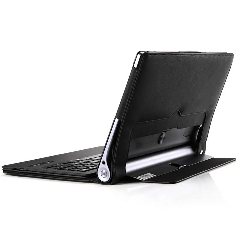 

Newly Tablet Case Business Portable Bluetooth Keyboard with PU Leather Case Cover For Lenovo Yoga Tab 3 Pro 10.1 DC128