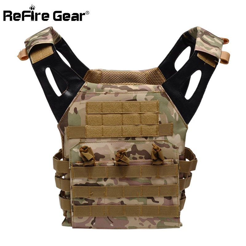 

ReFire Gear Men Special Ops Molle Army Vest Soldiers Combat Military Tactical Vests Fast Move Airsoft Paintball Camouflage Vest