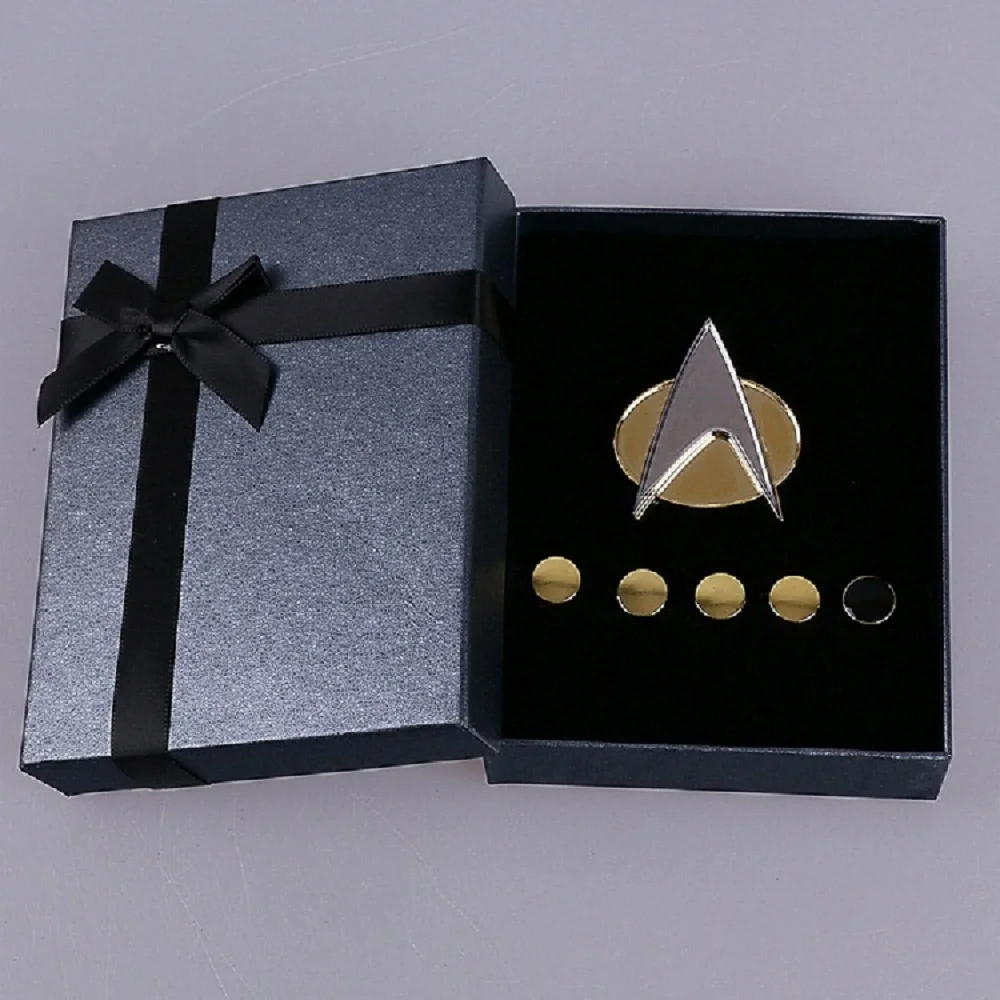 ST значки Star Voyager коммуникатор новое поколение металлические Pin & Rank Pip/Pips 6 шт. в