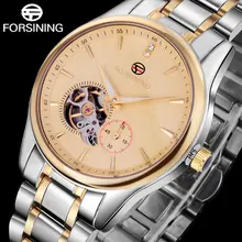 FORSINING Luxury Men’s Tourbillon Dress Watch Men Fashion Automatic Self Wind Mechanical Watches Imported Stainless Steel Clock