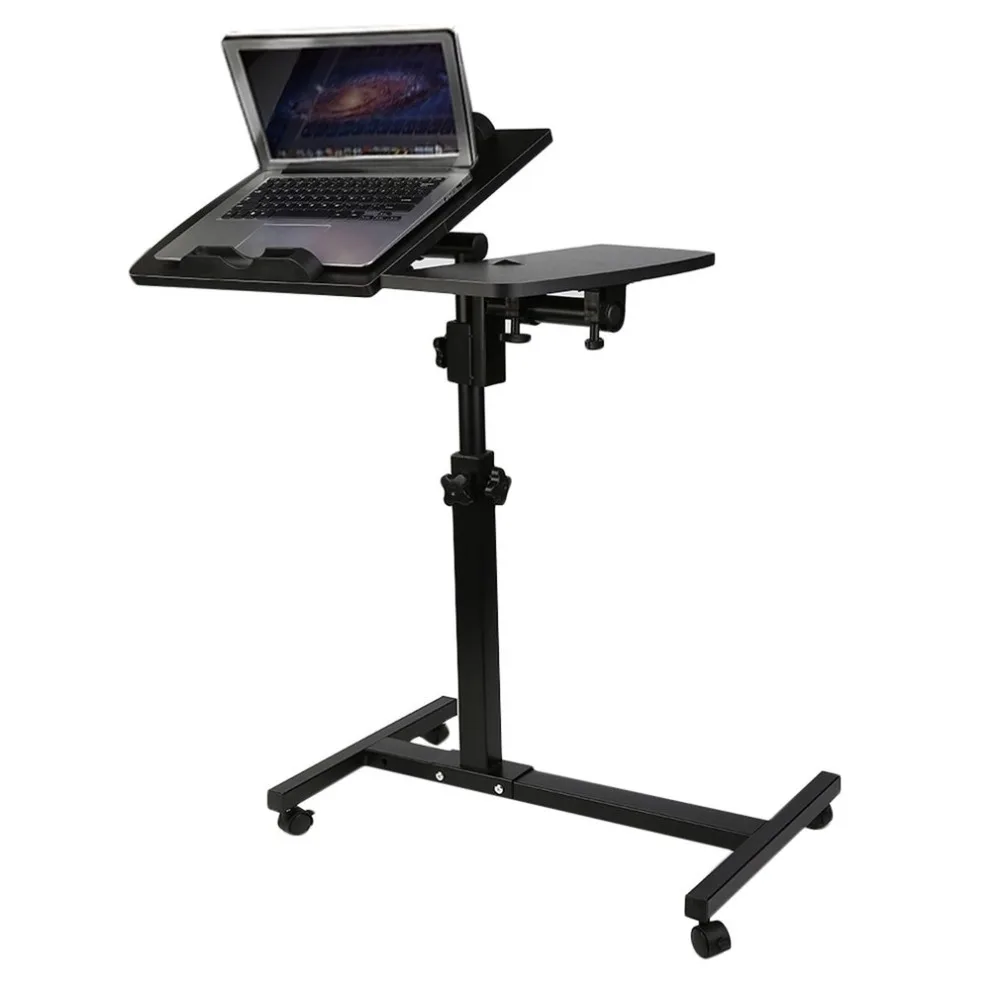 Hot Sale Portable Lap Sofa Bed Tray Height Adjustable Computer Desk Foldable Table Stand Sturdy Wood Steel Notebook Desk