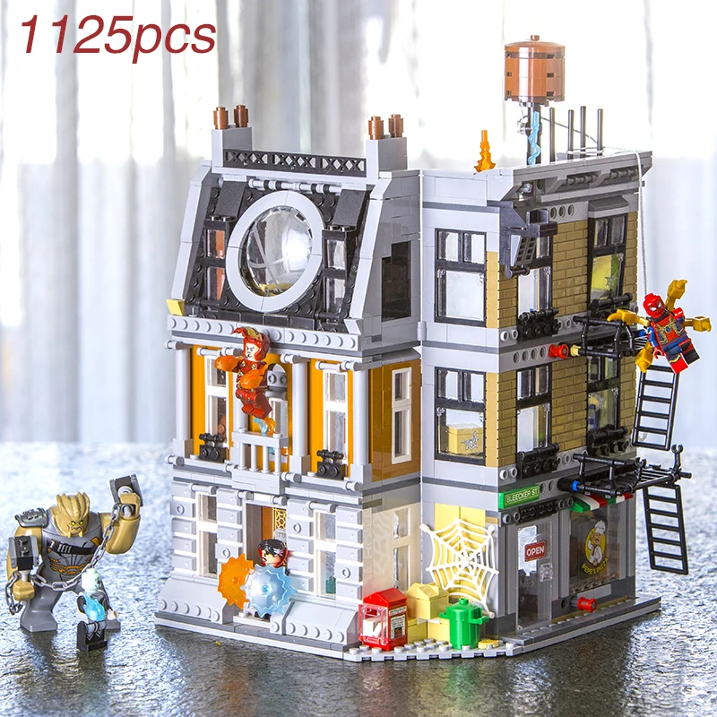 

In Stock 07107 Super Hero Series Compatible Legoing 76108 The Sanctum Sanctorum Showdown Building Blocks Bricks for Kids Gifts