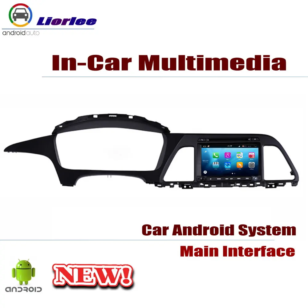 Flash Deal Car DVD Player For Hyundai Sonata New Rise 2015-2017 GPS Navi Navigation Android A53 Processor IPS LCD Screen Radio BT USB AUX 1