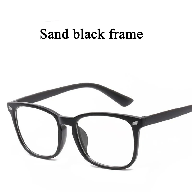 Новые компьютерные очки, оправа для женщин и мужчин, защита от синего излучения для взрослых, плоское зеркало, квадратная оправа для близорукости, очки Y16 - Цвет оправы: Y16  2 sand black