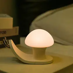 Портативный Ночной ночник улитки Прикосновение затемнения USB заряжающаяся настольная лампа JDH99