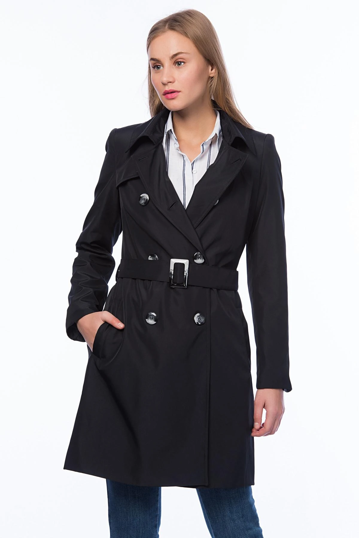 trench femme bleu