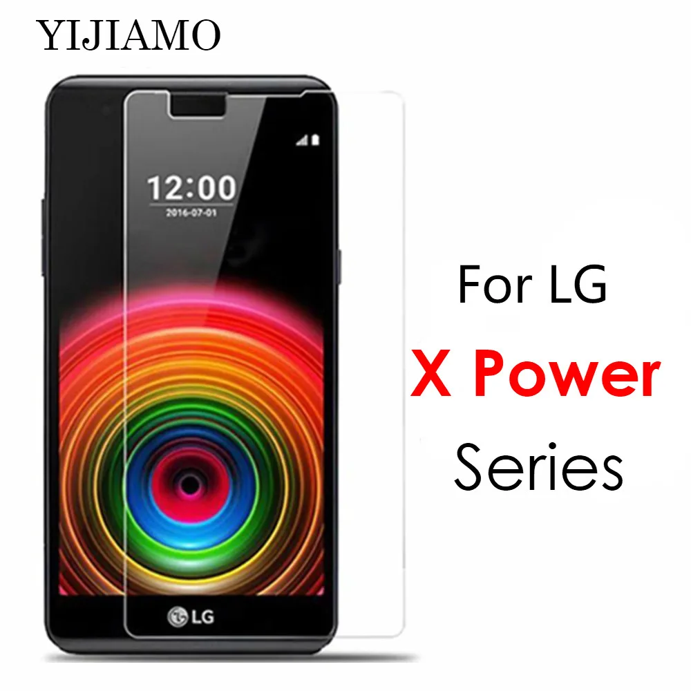 

2.5D Arc Edge Protection Tempered Glass For LG X Power 2 3 Screen Protector On The For lg xpower 2 3 Cell Phone Glass Film 9H