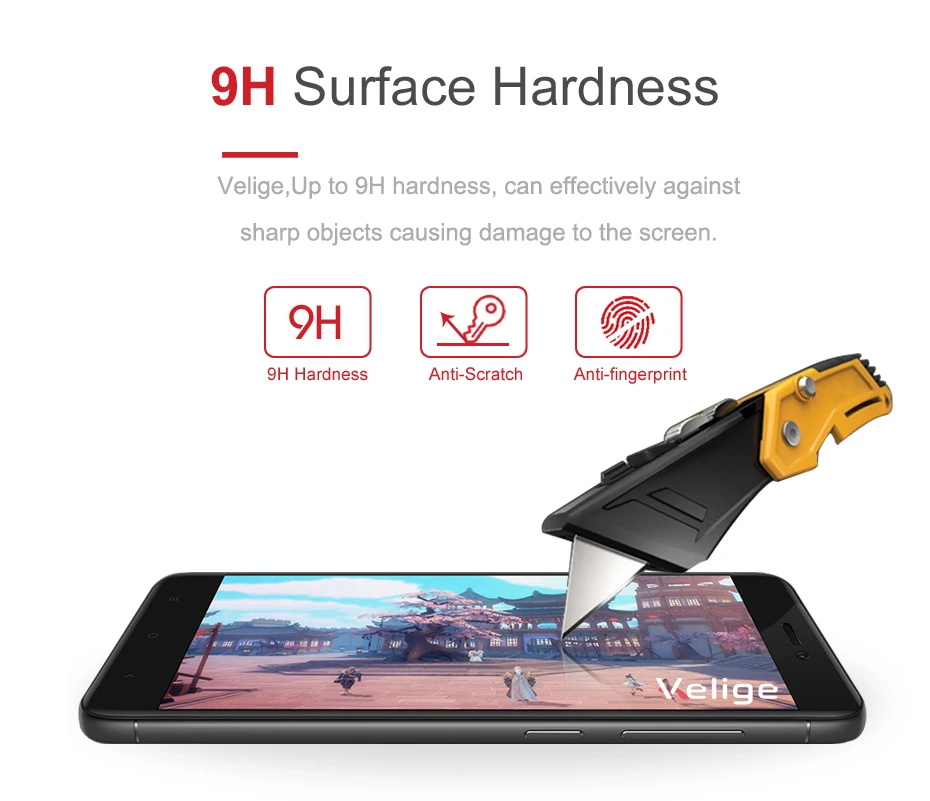 Velige 9H Full Cover Tempered Glass for Xiaomi Redmi 4X Redmi4X 4 X Screen Protector Real 2.5D Toughened Safety Glass Film (10)