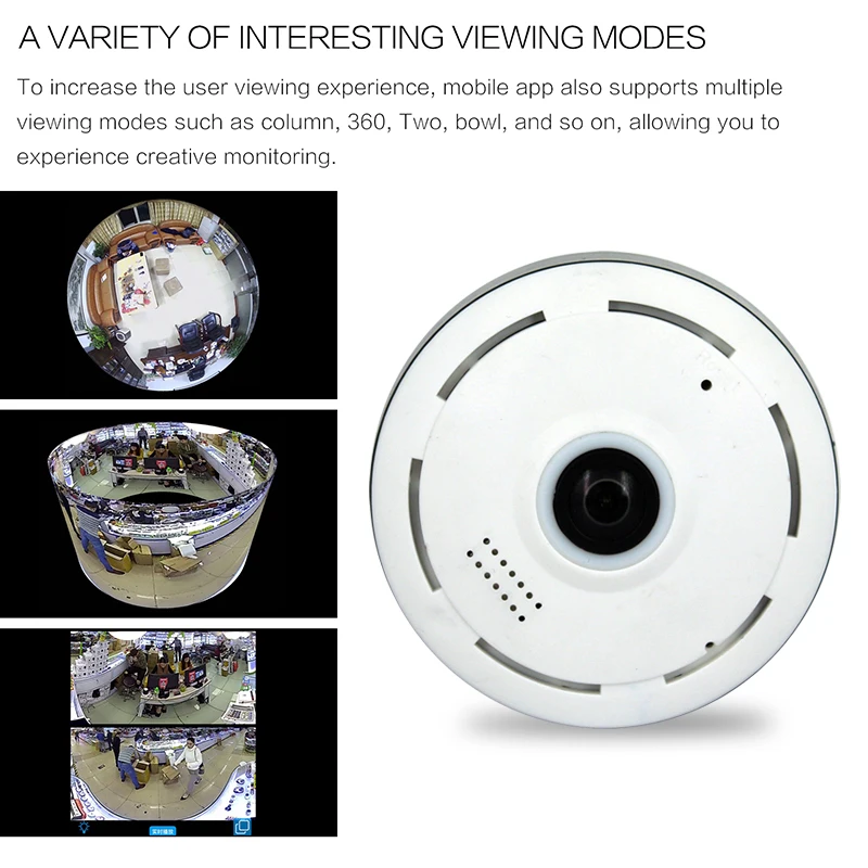 YuBeter 360 панорамная камера 960 P Wifi камера камеры для домашней системы безопасности Беспроводная рыбий глаз видеонаблюдение инфракрасная ночная версия