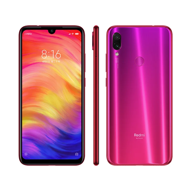 Pаспродажа Мобильный телефон Xiaomi Redmi Note 7 с глобальной версией, 4 гб, 64 гб, восьмиядерный процессор Snapdragon 660, 4000 ма ч, 6,3 мп, 5 мп, две камеры, дюйма, полный экр...