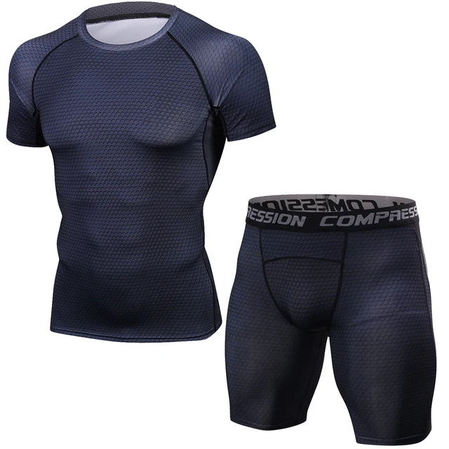 Snake 3D Tracksuit Men Compression Suits BodyBuilding Short Shirts Shorts Tight Set Men Gyms Clothing Quick Dry Men’s Sportswear