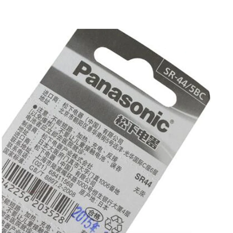 10 шт./лот оригинальный аккумулятор Panasonic 1 55 V SR44 357 с кнопкой батарея A76 AG13 L1154 357a LR44