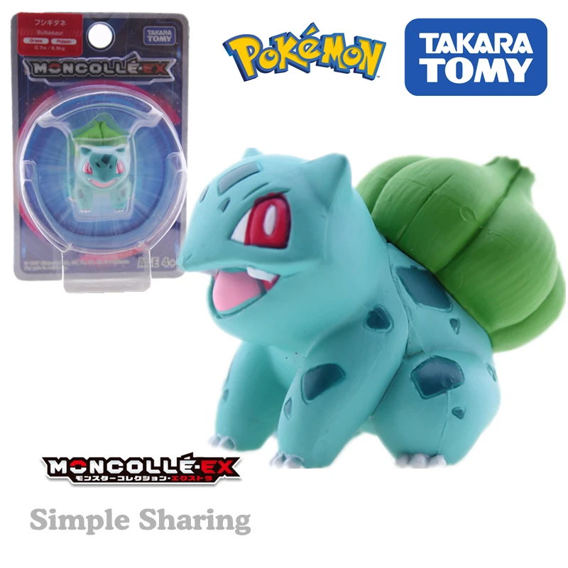 TAKARA TOMY Покемон Бульбазавр коллекционные предметы Аниме Фигурка карманного
