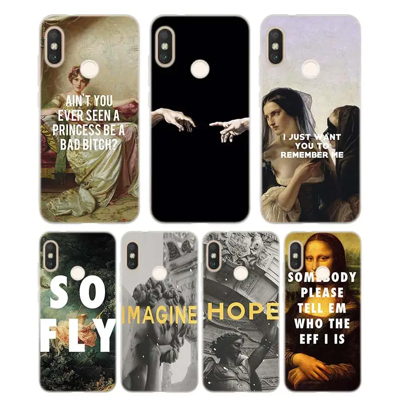 

Phone Case for Redmi Note 7 6 5 4X 4 K20 Pro Silicone Case for Xiaomi Redmi 7A 7 6A 6 S2 5 5A Plus 4X Cover Style 017XX