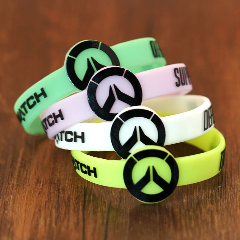 

50PC Game Bracelet Bangle Tracer Reaper OW Game Bracelets For Women&Men Entertainment Logo Wristband