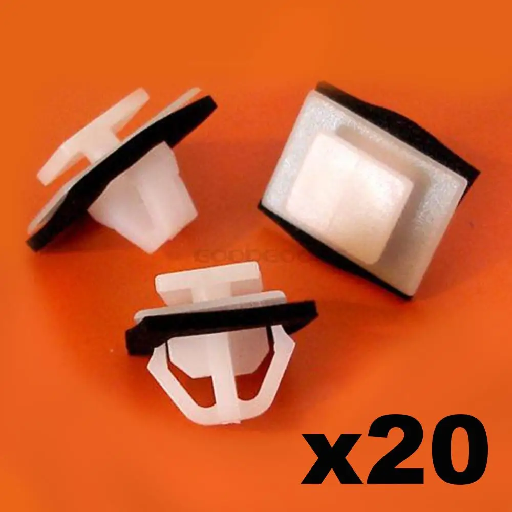 In Stock New 20x For Honda Side Moulding Skirts Trim Clips For CRV