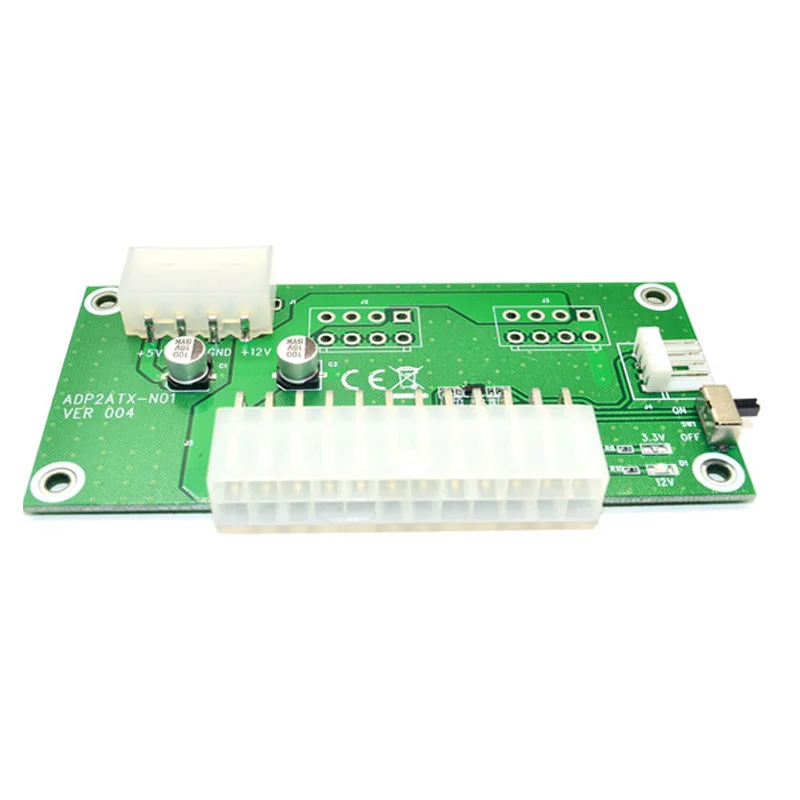 PC سطح المكتب ATX 24Pin المزدوج PSU امدادات الطاقة مزامنة كاتب موسع كابل ل BTC مينر BTC التعدين توسيع ديد