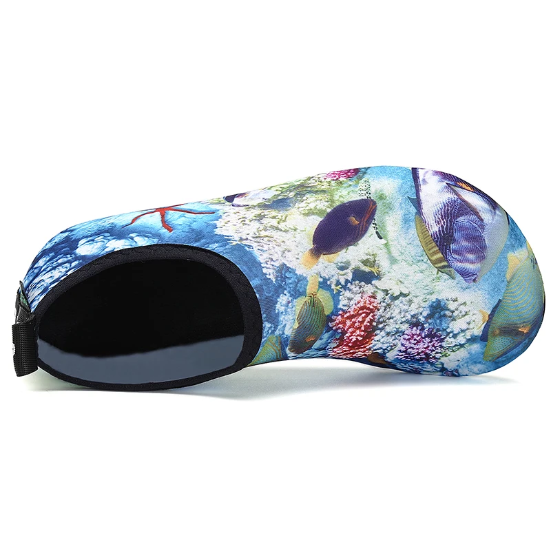 تنفس أحذية ماء امرأة الصيف أحذية الشاطئ الرجال الخوض النعال المنبع أكوا أحذية عدم الانزلاق السباحة الجوارب تنيس Masculino