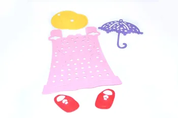 

DIY brand Dies Scrapbook Metal Decorative Crafts Dies Set Skirt Die-Cutting Embossing Shoes hats Umbrella Angel Girl Dies Set