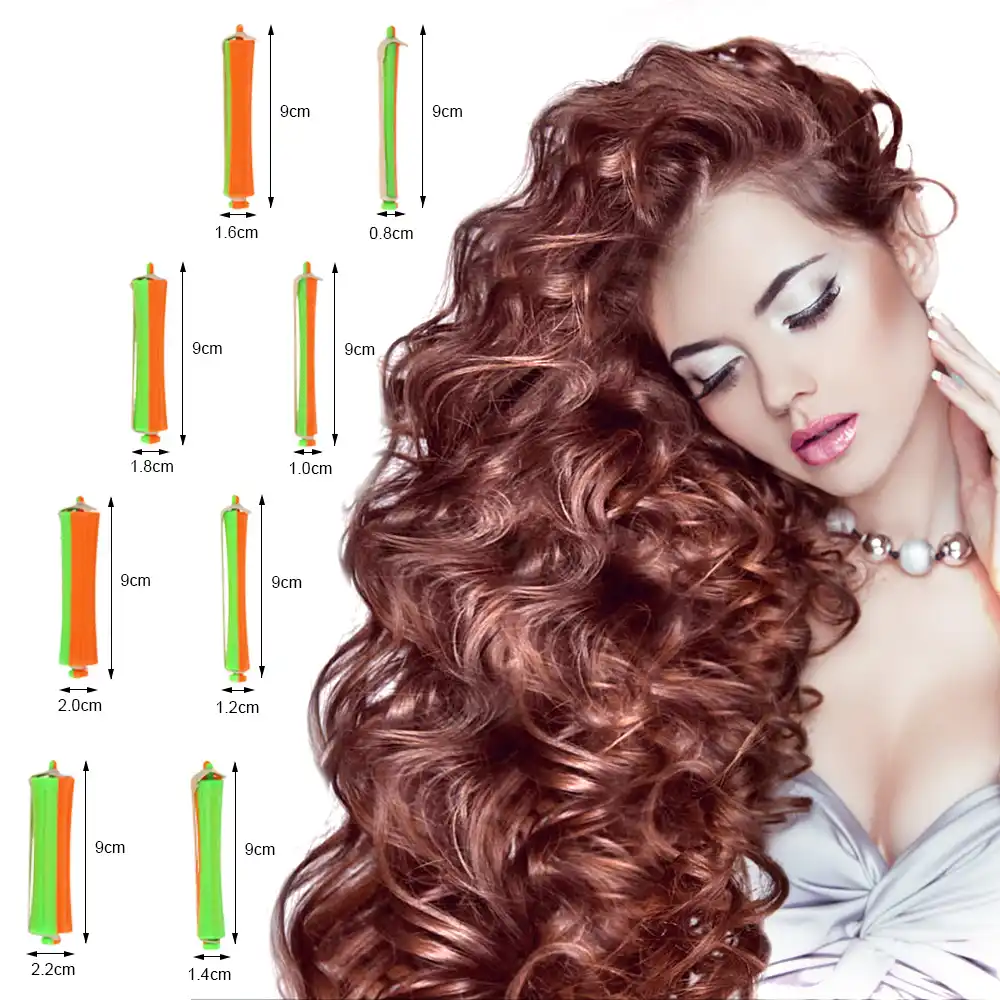 80pcs Set Salon Hair Roller For Long Hair Diy Curling Curler Waves