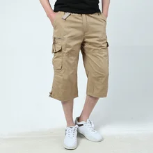 Высококачественные летние мужские мешковатые мульти карманные военные Короткие штаны-карго Горячие Бриджи мужские длинные мужские тактические короткие большие размеры 5XL