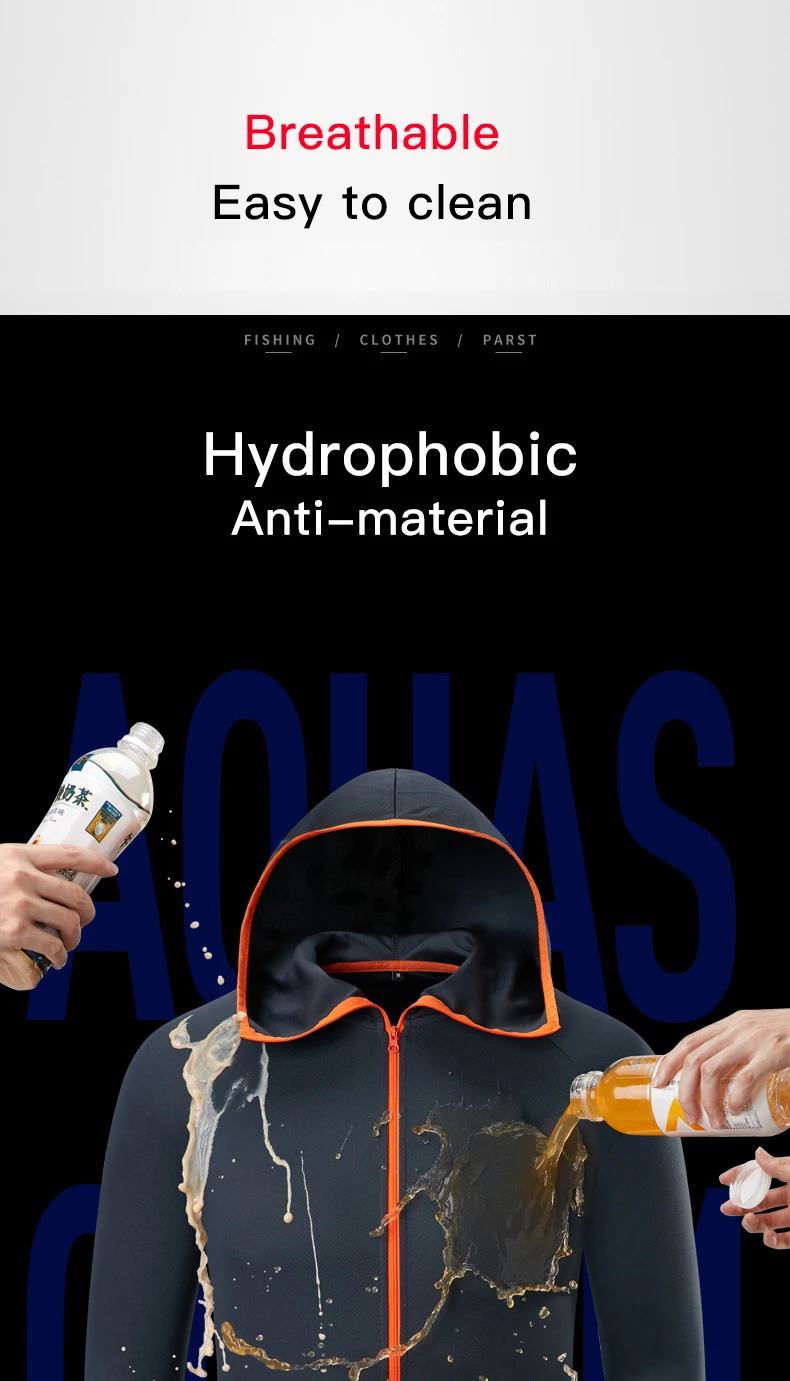 Repelente de Água Caminhadas com Capuz Queshark Tecnologia Hidrofóbica Antifouling Pesca Jaqueta Roupas Pescador Ciclismo 2 Queshark tecnologia hidrofóbica antifouling pesca jaqueta roupas
