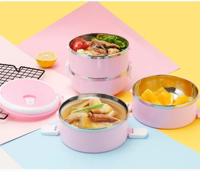 4 слоя нержавеющей стали Bento японский контейнер для обеда Стиль Портативный Ручка Контейнер для хранения еды для детей взрослых с сумкой наборы